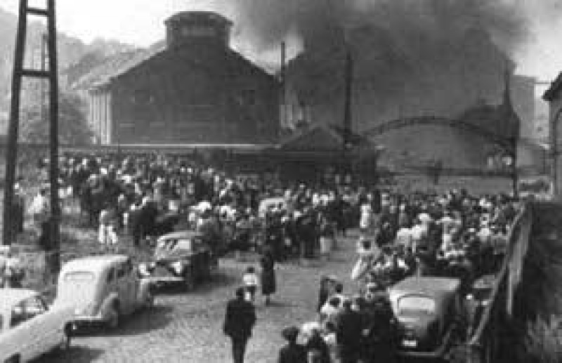 Photo Vintage De Mineurs à Carbonia (années 60) - Tirage Argentique Original