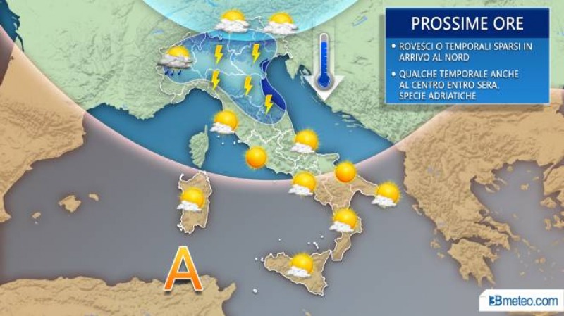 Fronte freddo in arrivo sulla penisola - Meteo Roma - Abruzzo24ore