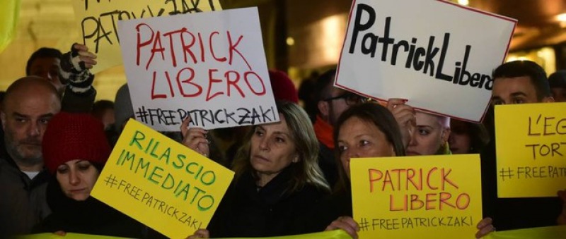 Patrick Zaki libero, presidio di Amnesty Internazional a L ...