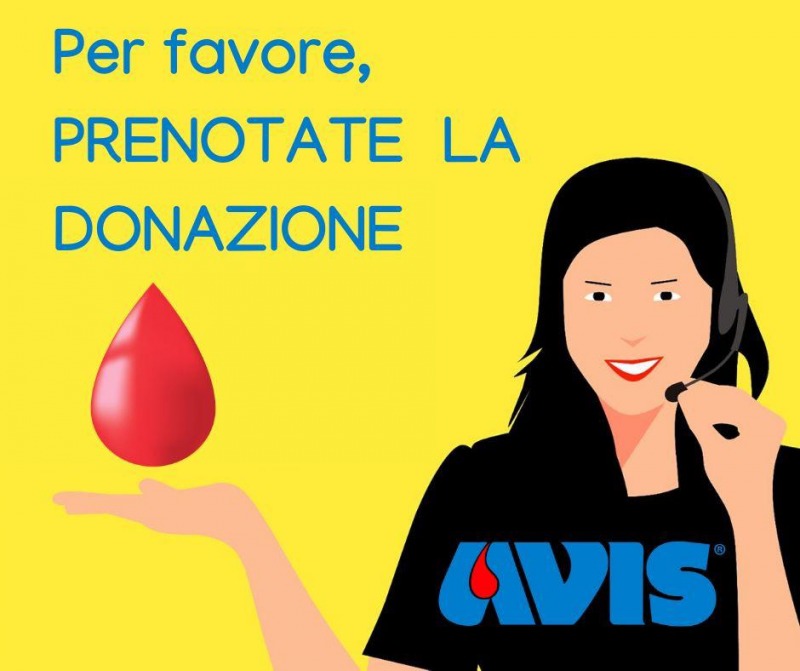 Emergenza coronavirus, AVIS per donare il sangue bisogna prenotarsi telefonicamente Cronaca