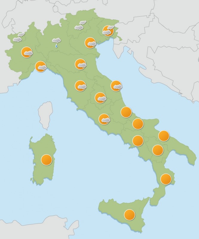 weekend rovente in italia caldo africano e temporali improvvisi al nord