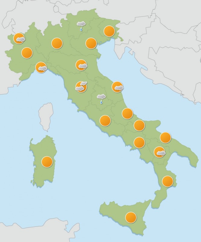 Temporali in arrivo ma il caldo africano non molla l’Italia! Temporali in arrivo ma il caldo africano non molla l’Italia!