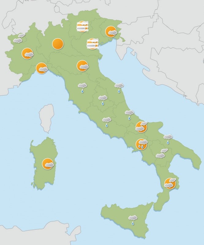 marted236 instabile e fresco poi le temperature riprendono in tutta italia