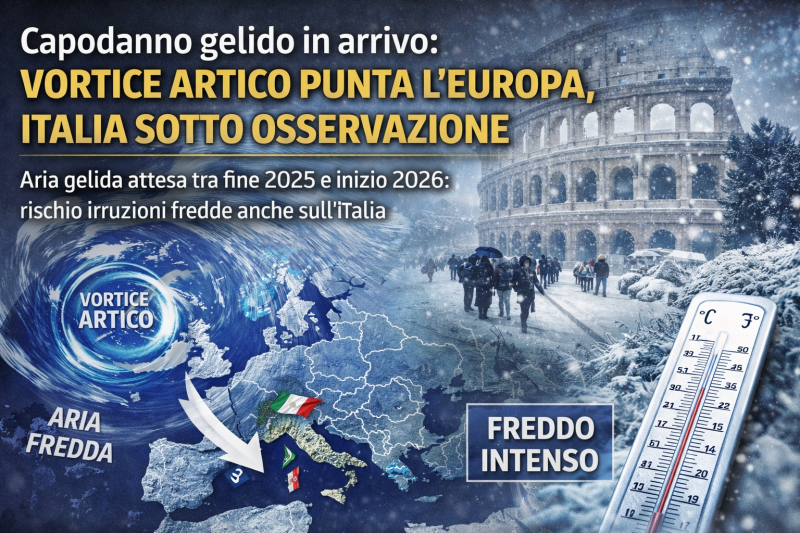 capodanno gelido in arrivo vortice artico punta l8217europa italia sotto osservazione