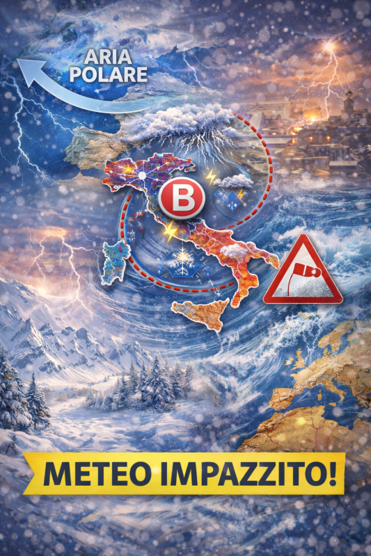 meteo impazzito sull8217italia gelo polare neve a bassa quota e forti burrasche