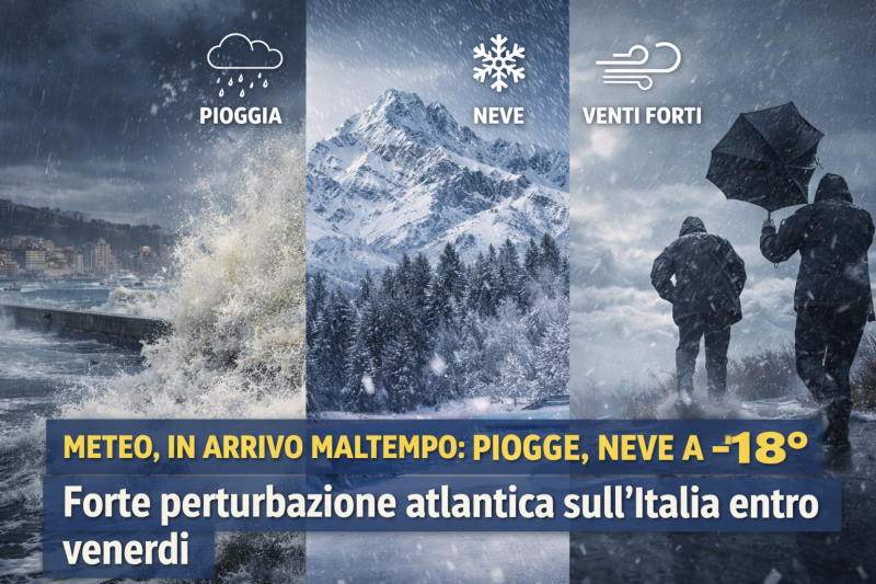 meteo cambia tutto entro venerd236 tornano piogge neve a bassa quota e vento