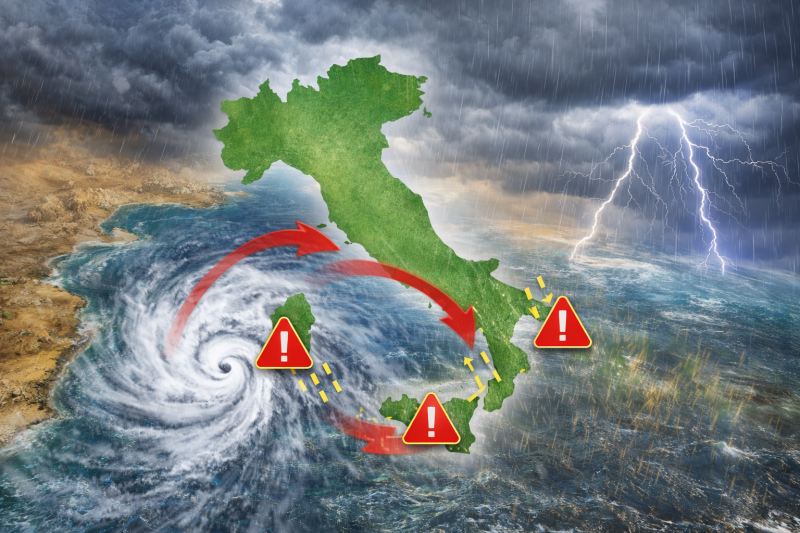 ciclone in arrivo dal mediterraneo rischio maltempo intenso su diverse regioni