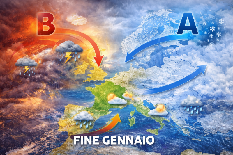 fine gennaio decisiva europa divisa tra gelo orientale e perturbazioni atlantiche