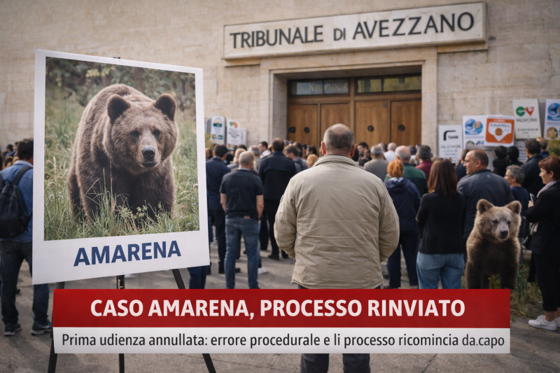 caso amarena processo azzerato prima udienza rinviata per errore procedurale