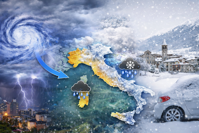 Settimana instabile, l’Atlantico torna protagonista: piogge diffuse e neve in calo
