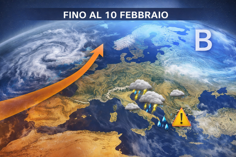 meteo fino al 10 febbraio domina l8217atlantico piogge frequenti ma freddo lontano