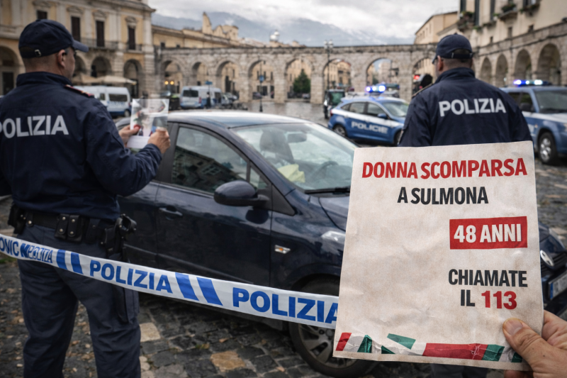 donna scomparsa da giorni a sulmona trovata l8217auto indagini in corso
