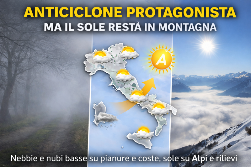 anticiclone protagonista ma il sole resta in montagna da Abruzzo24ore.tv anticiclone protagonista ma il sole resta in montagna