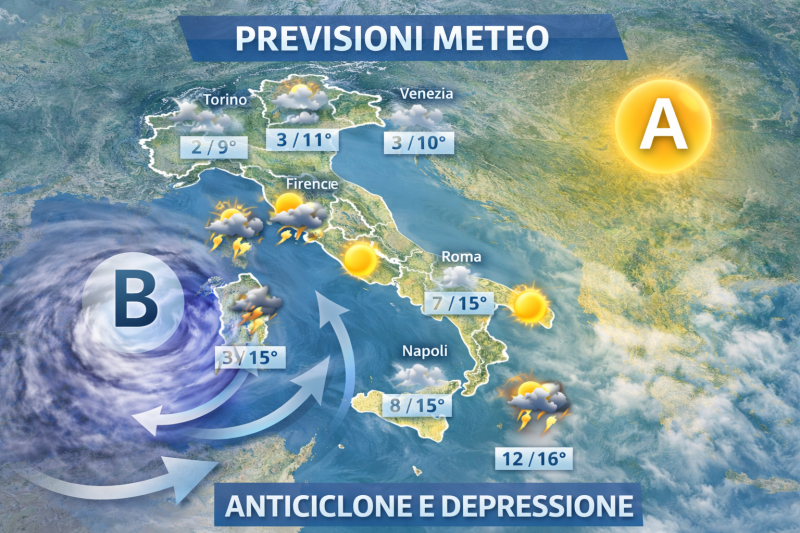 Anticiclone dominante ma non invincibile: piogge e disturbi meteo in arrivo