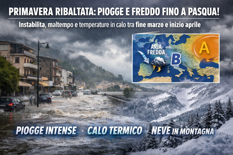 primavera ribaltata piogge e freddo fino a pasqua ecco cosa succede davvero