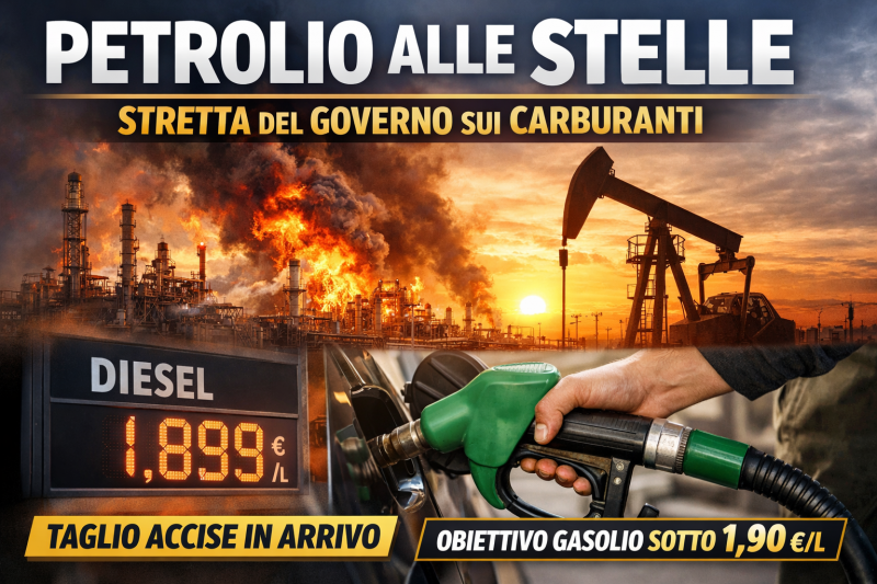 petrolio alle stelle governo corre ai ripari taglio accise imminente
