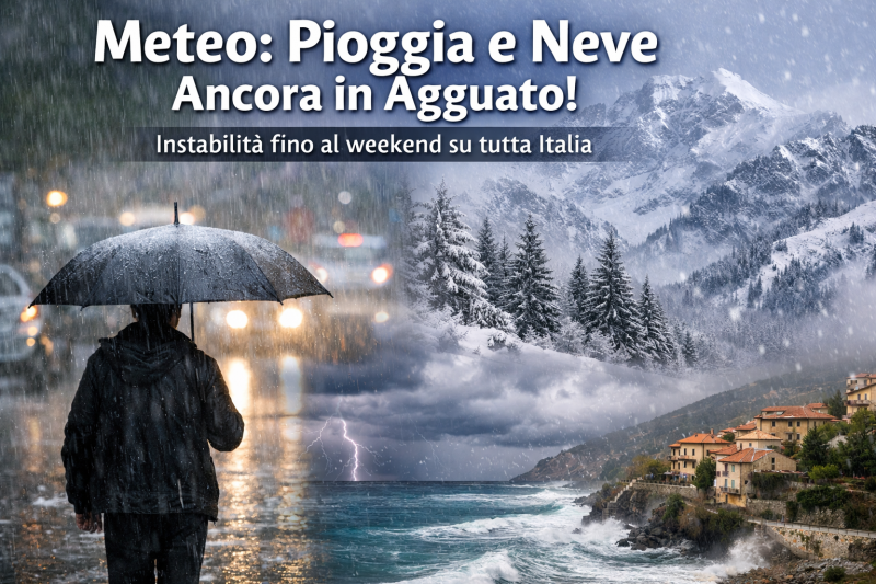 meteo tregua solo apparente pioggia e neve resistono fino al weekend