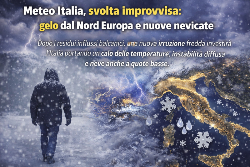 meteo italia svolta improvvisa gelo dal nord europa e nuove nevicate