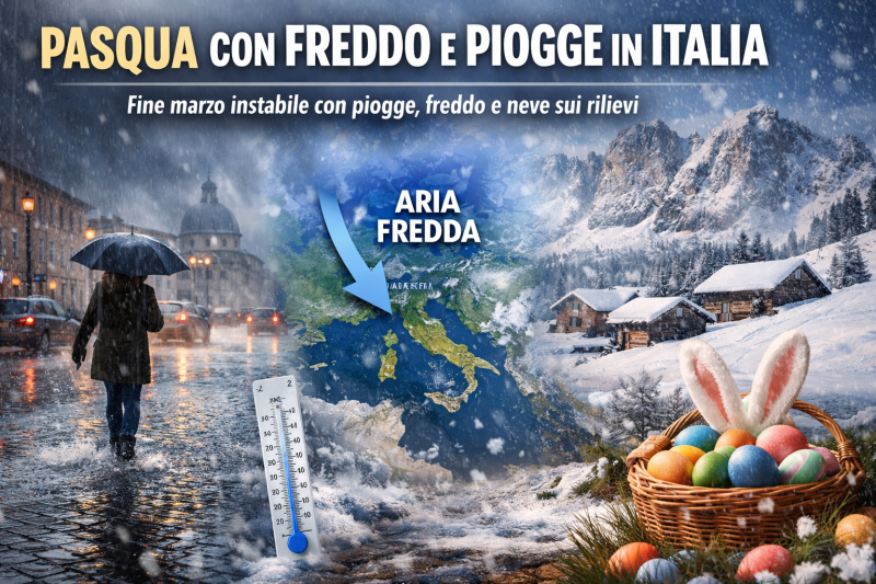 meteo pasqua cambia tutto freddo e piogge sull8217italia ecco cosa aspettarsi davvero