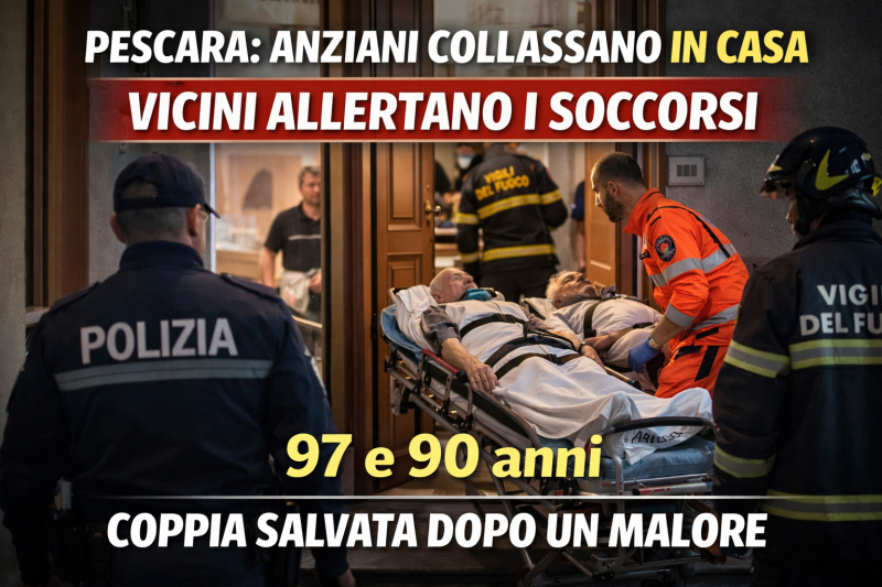 dramma sfiorato a pescara coppia di anziani salvata dai vicini