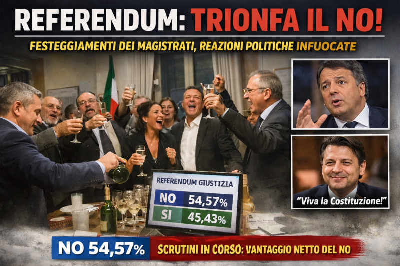 referendum il no dilaga brindisi a napoli e reazioni politiche forti