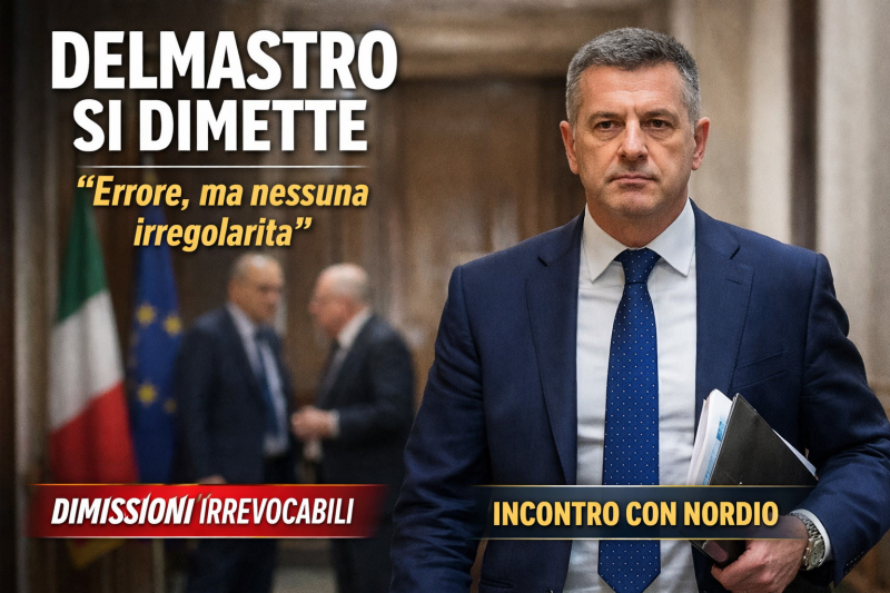 delmastro lascia il governo tra polemiche errore ma nessuna irregolarit224