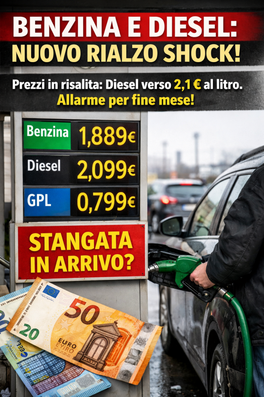 carburanti fuori controllo benzina e diesel tornano a salire rapidamente