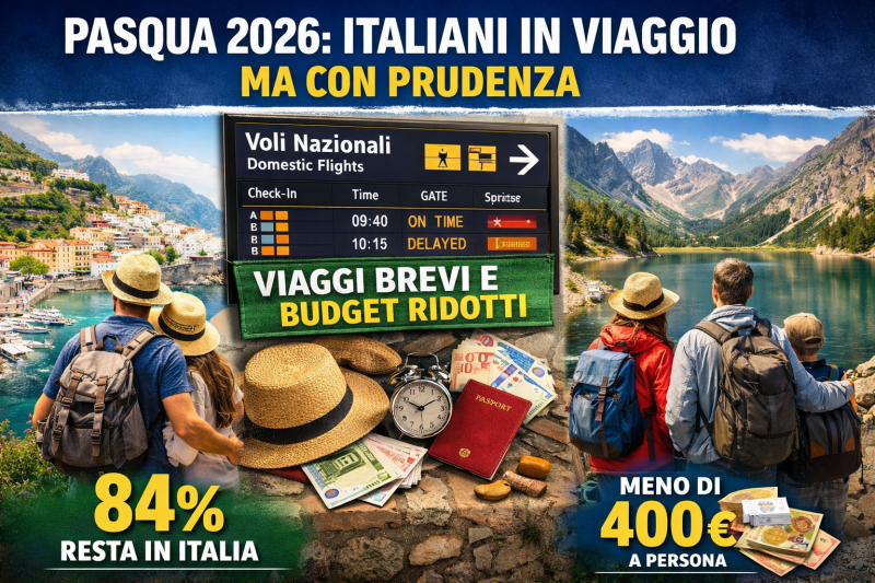 pasqua 2026 italiani pronti a partire viaggi s236 ma con prudenza