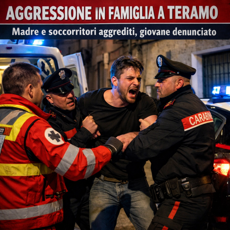 aggredisce madre e soccorritori serata di tensione nel centro di teramo da Abruzzo24ore.tv aggredisce madre e soccorritori serata di tensione nel centro di teramo