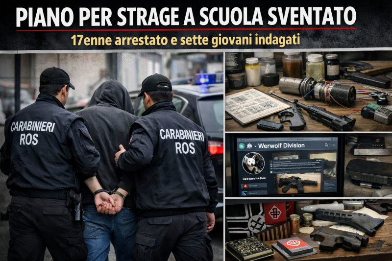 orrore sventato piano per strage a scuola scoperto tra chat e armi