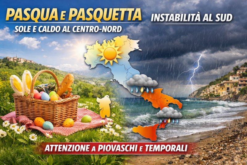 pasqua sorpresa sole quasi ovunque ma attenzione a piogge improvvise