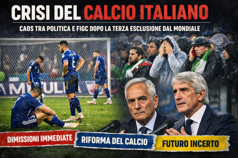 italia fuori dai mondiali bufera totale tra politica figc e sistema calcio