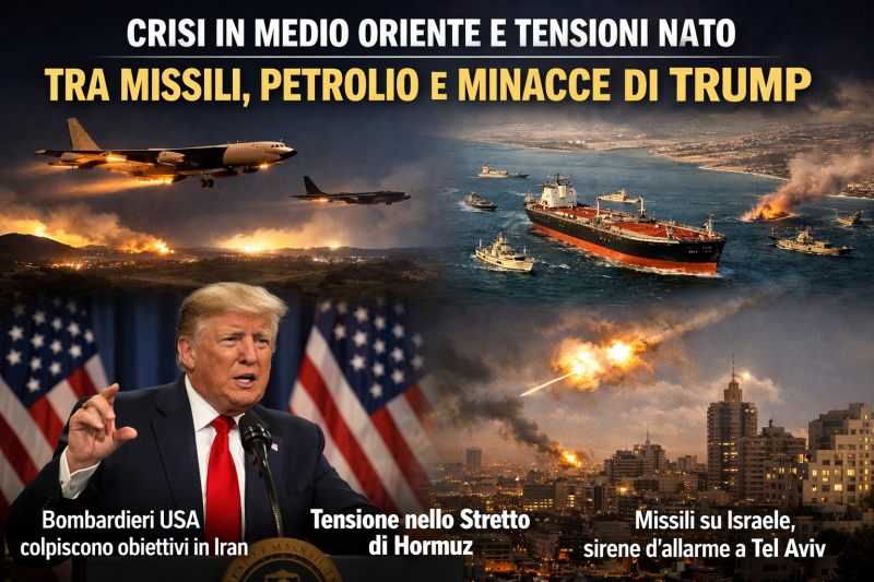 trump scuote la nato mentre il medio oriente brucia tra missili tensioni e petrolio