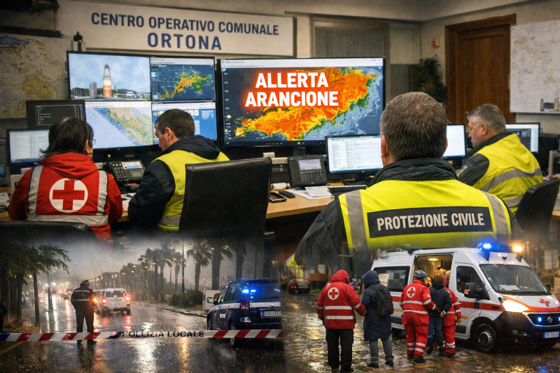 allerta meteo a ortona attivato il coc tra controlli e emergenza crescente