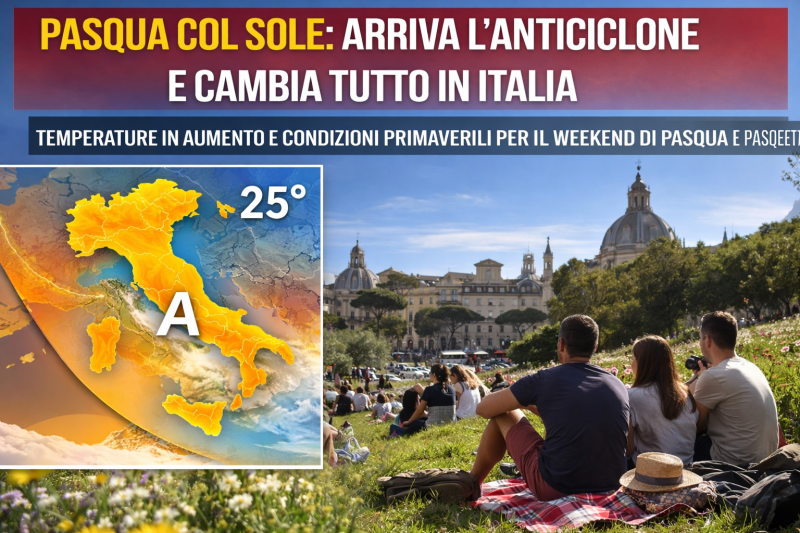 pasqua col sole arriva l8217anticiclone e cambia tutto in italia