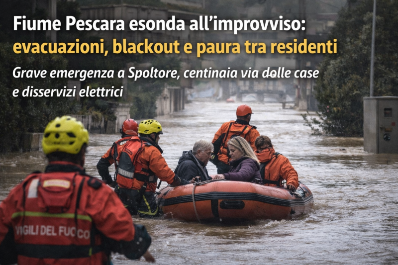 fiume pescara esonda all8217improvviso evacuazioni blackout e paura tra residenti da Abruzzo24ore.tv fiume pescara esonda all8217improvviso evacuazioni blackout e paura tra residenti