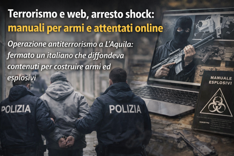 terrorismo e web arresto shock manuali per armi e attentati online da Abruzzo24ore.tv terrorismo e web arresto shock manuali per armi e attentati online