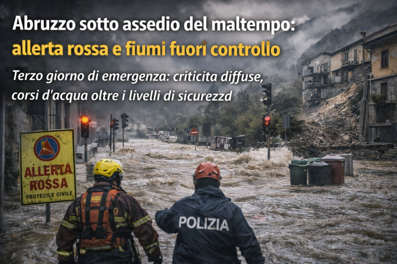 abruzzo sotto assedio del maltempo allerta rossa e fiumi fuori controllo
