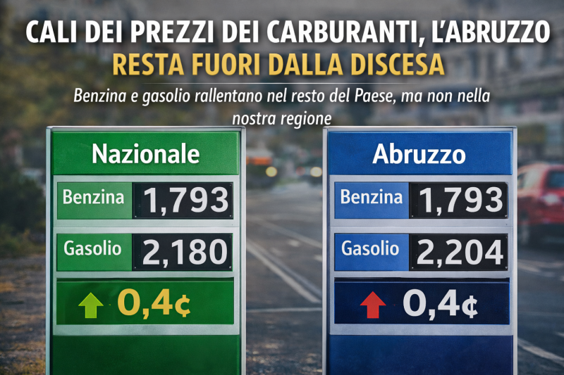 carburanti primi ribassi in italia ma l8217abruzzo resta fuori dal sollievo da Abruzzo24ore.tv carburanti primi ribassi in italia ma l8217abruzzo resta fuori dal sollievo