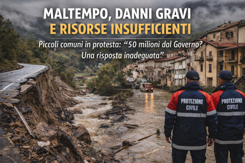 maltempo fondi insufficienti protesta dei piccoli comuni contro il governo da Abruzzo24ore.tv maltempo fondi insufficienti protesta dei piccoli comuni contro il governo