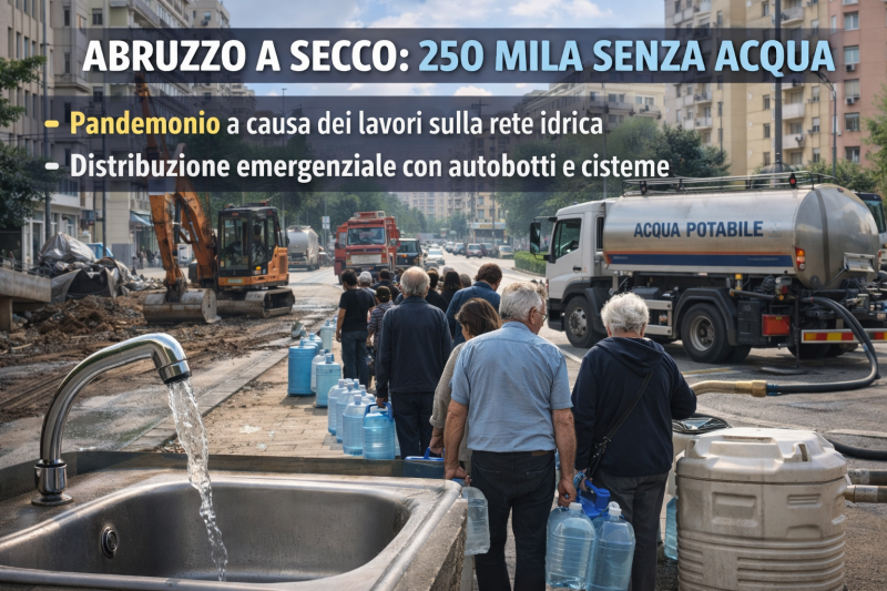 maxi stop all8217acqua in abruzzo 250mila senza servizio disagi enormi