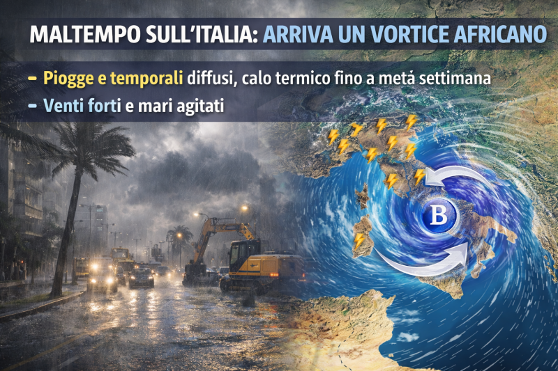 maltempo sull8217italia vortice africano porta piogge temporali e vento forte