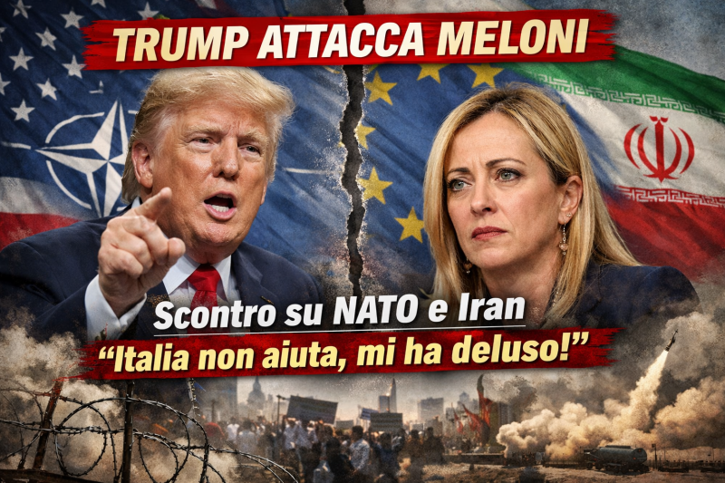 trump contro meloni accuse shock su nato iran e immigrazione europa