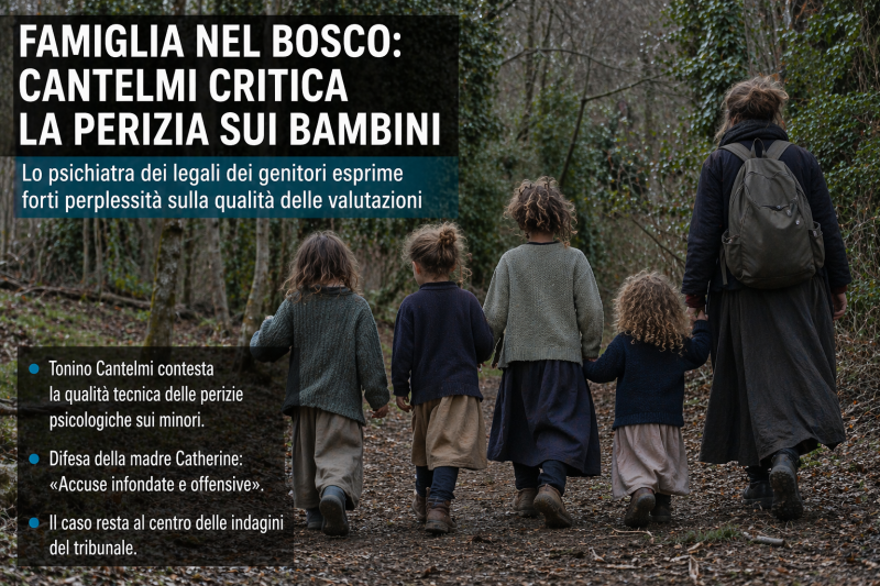 caso famiglia nel bosco cantelmi attacca la perizia sui bambini