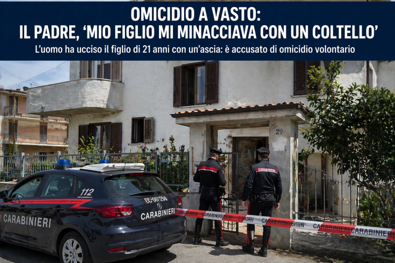 omicidio vasto il padre si difende era mio figlio a minacciarmi