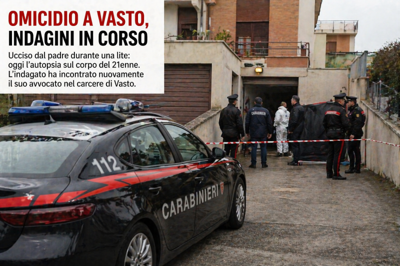 tragedia familiare a vasto padre incontra il legale mentre emergono nuovi dettagli