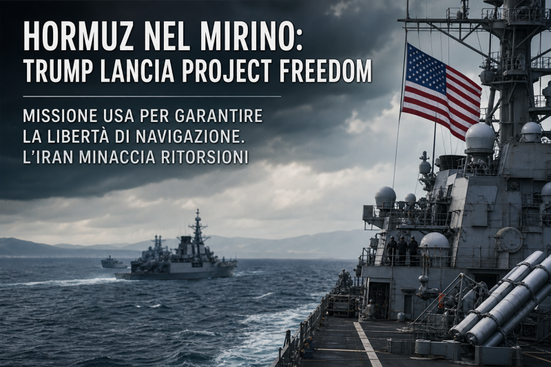 hormuz sull8217orlo dello scontro trump avvia project freedom tra minacce iraniane crescenti