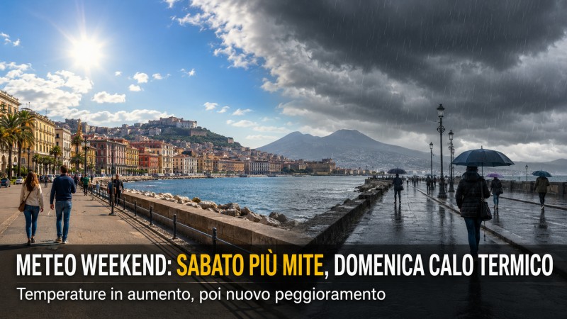 meteo weekend caldo sabato poi domenica tornano pioggia e calo termico diffuso