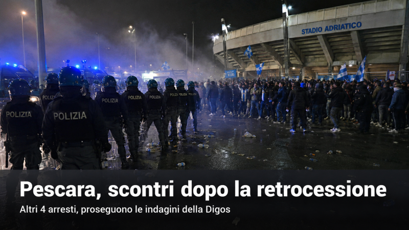 pescara dopo la retrocessione arrivano nuovi arresti la digos stringe il cer