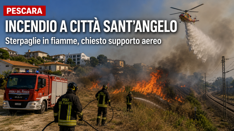 incendio vicino alle case vento spinge le fiamme chiesto supporto aereo urgente